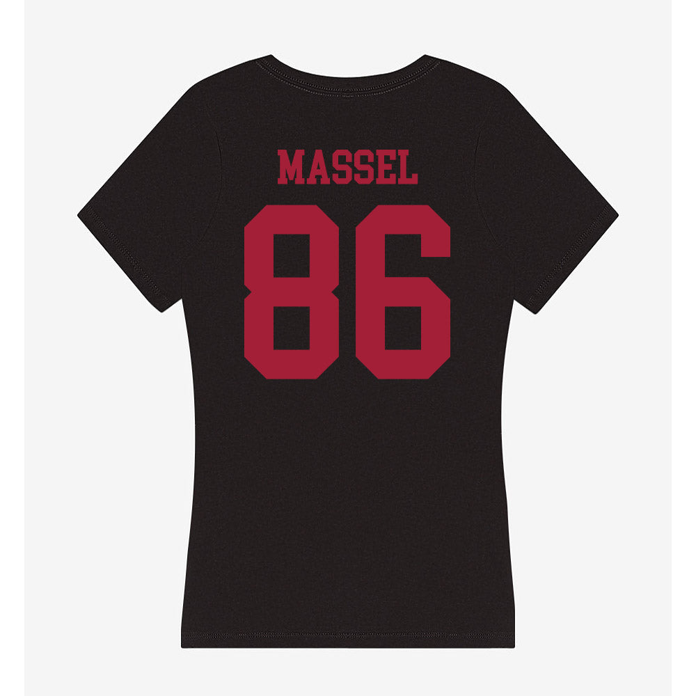 Indiana - NCAA Football : Bruno Massel - Women's V-Neck T-Shirt-1