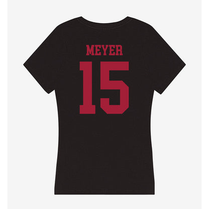 Indiana - NCAA Softball : Brynn Meyer - Women's V-Neck T-Shirt-1