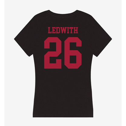 Indiana - NCAA Women's Soccer : Maggie Ledwith - Women's V-Neck T-Shirt-1