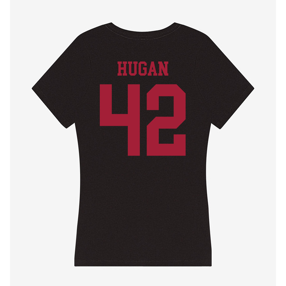 Indiana - NCAA Football : Kevontay Hugan - Women's V-Neck T-Shirt-1