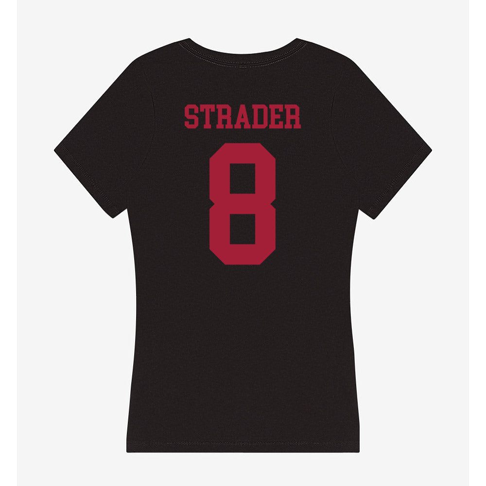 Indiana - NCAA Softball : Madalyn Strader - Women's V-Neck T-Shirt-1