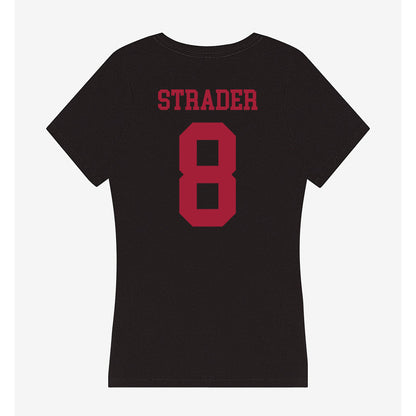 Indiana - NCAA Softball : Madalyn Strader - Women's V-Neck T-Shirt-1