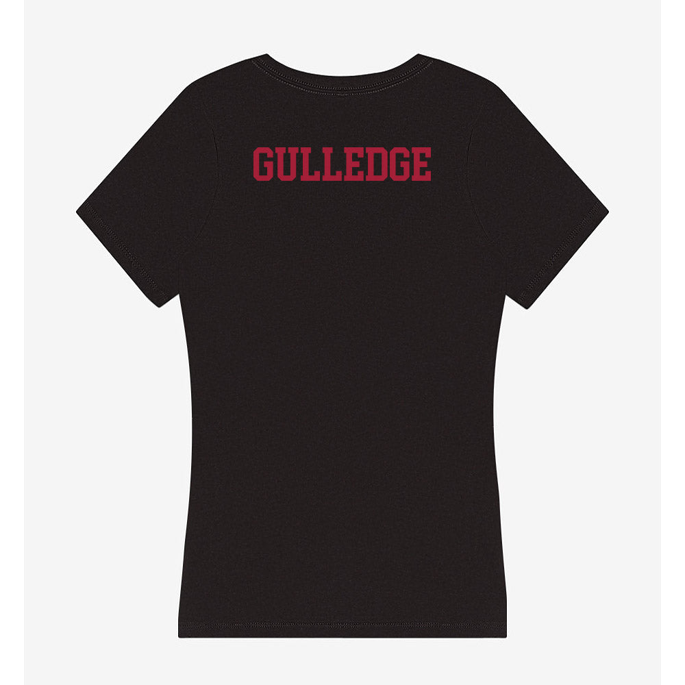 Indiana - NCAA Men's Swimming & Diving : Travis Gulledge - Women's V-Neck T-Shirt-1