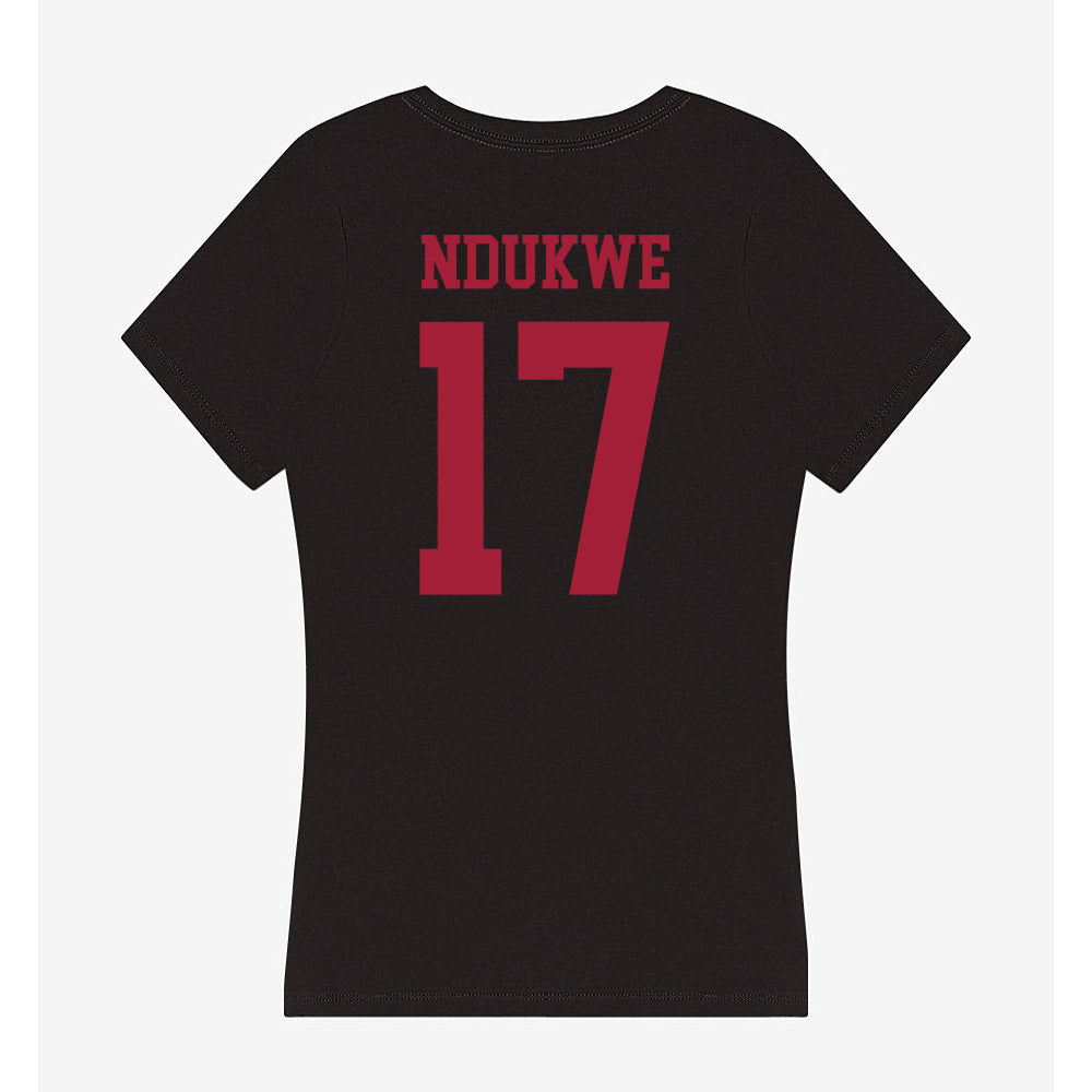Indiana - NCAA Football : Daniel Ndukwe - Women's V-Neck T-Shirt-1