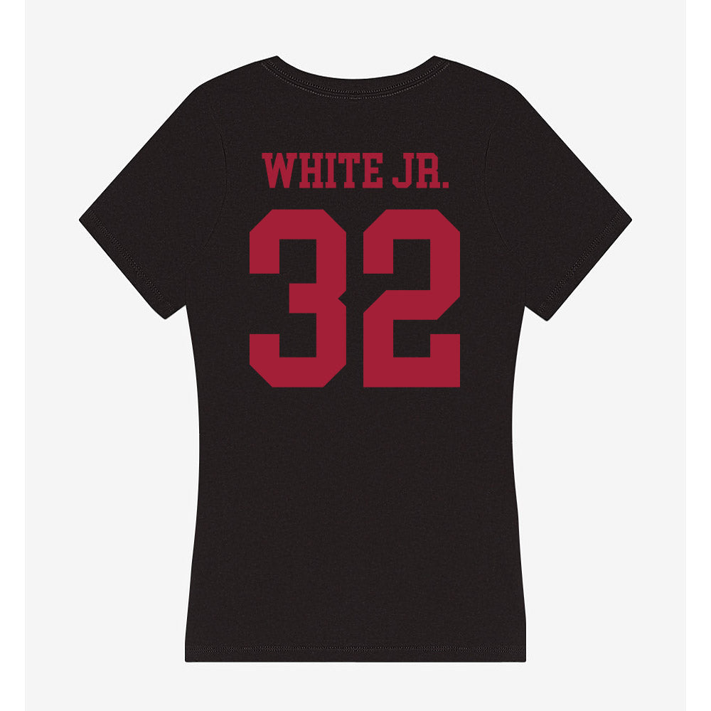 Indiana - NCAA Baseball : Ian White Jr. - Women's V-Neck T-Shirt-1