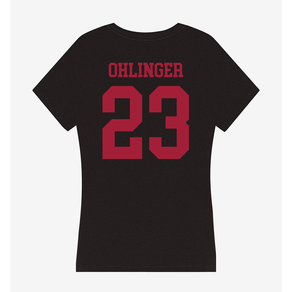 Indiana - NCAA Football : Henry Ohlinger - Women's V-Neck T-Shirt-1