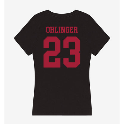 Indiana - NCAA Football : Henry Ohlinger - Women's V-Neck T-Shirt-1