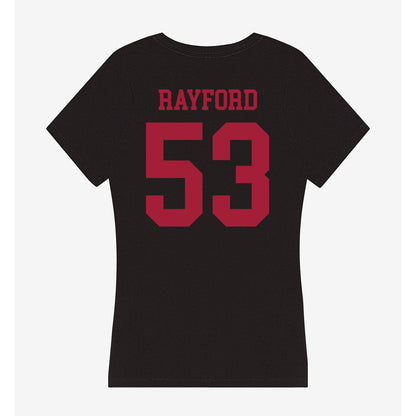 Indiana - NCAA Men's Basketball : Jordan Rayford - Women's V-Neck T-Shirt-1