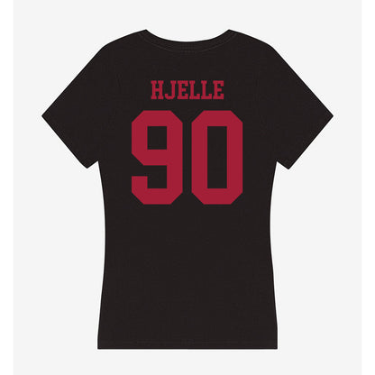Indiana - NCAA Football : Joe Hjelle - Women's V-Neck T-Shirt-1