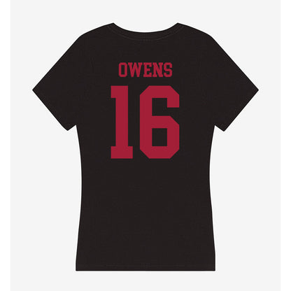 Indiana - NCAA Football : Jamar Owens - Women's V-Neck T-Shirt-1
