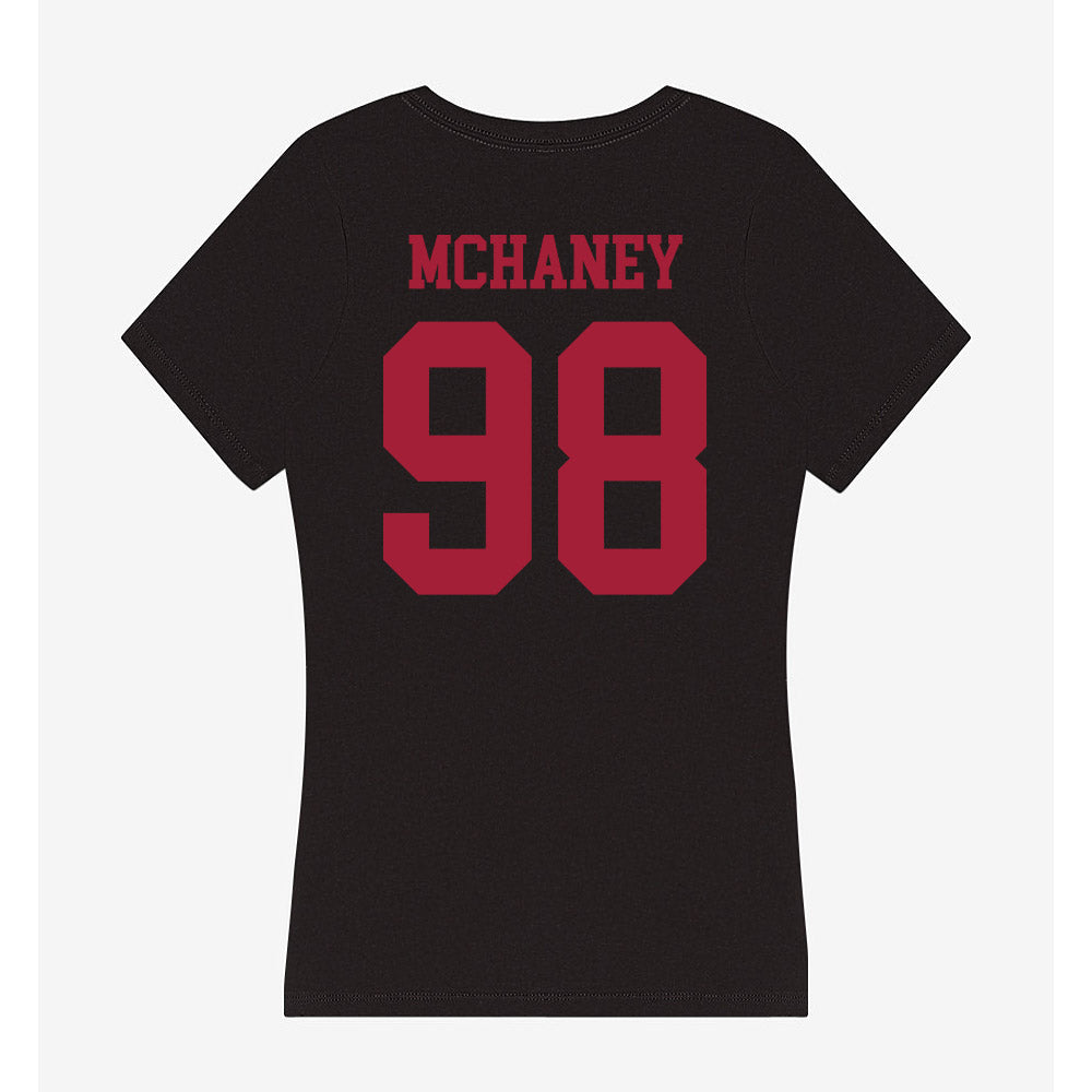 Indiana - NCAA Football : Cameron McHaney - Women's V-Neck T-Shirt-1