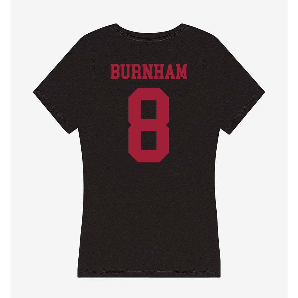 Indiana - NCAA Football : Joshua Burnham - Women's V-Neck T-Shirt-1