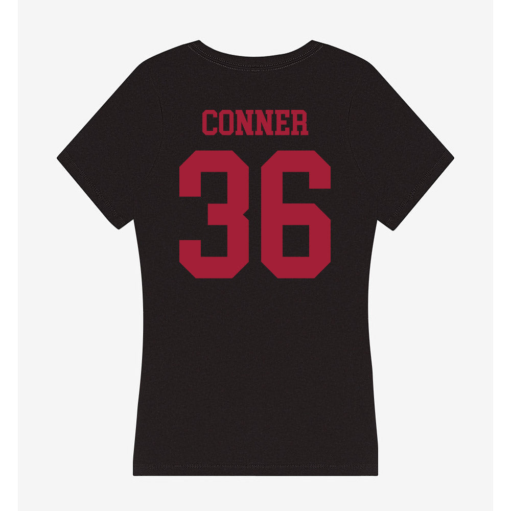 Indiana - NCAA Football : Clay Conner - Women's V-Neck T-Shirt-1