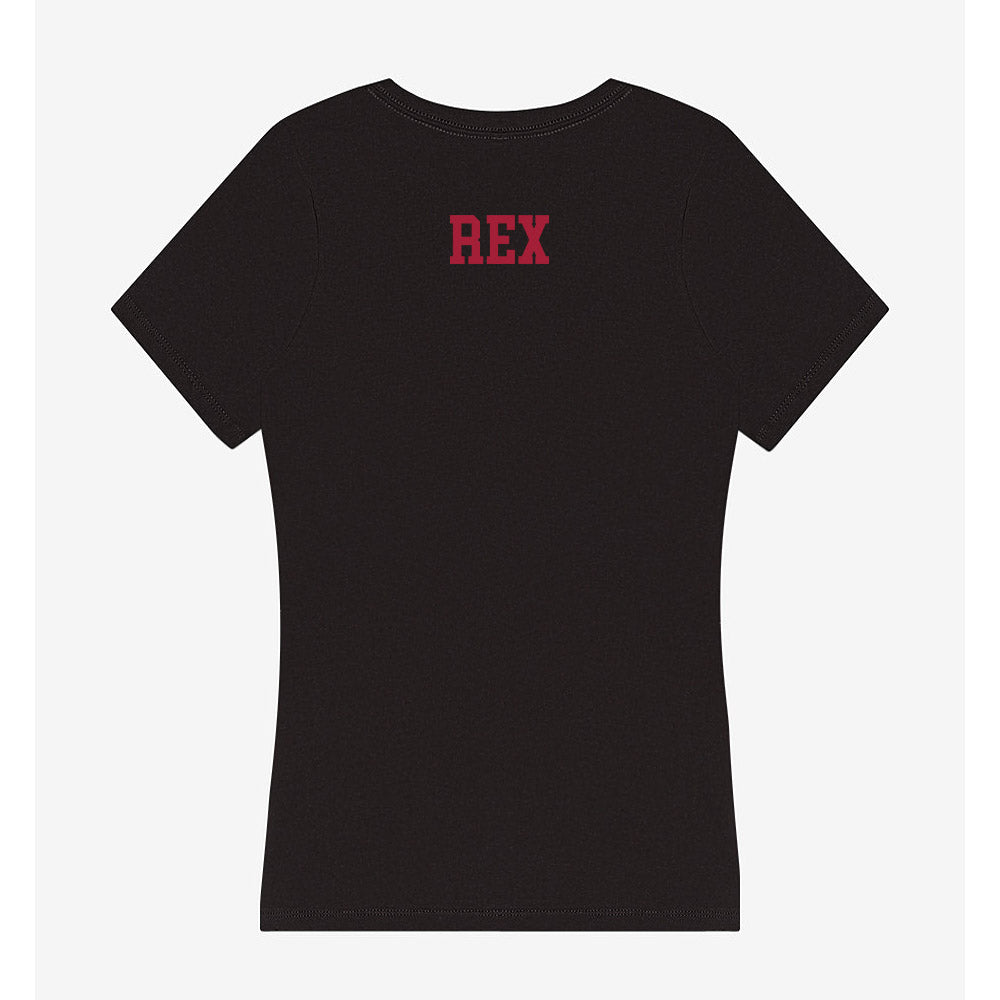 Indiana - NCAA Cheerleading : Emily Rex - Women's V-Neck T-Shirt-1