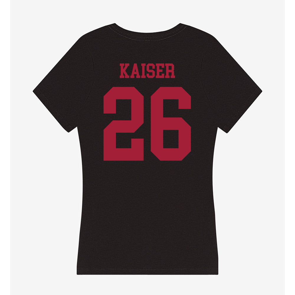 Indiana - NCAA Football : Cade Kaiser - Women's V-Neck T-Shirt-1