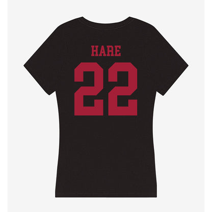 Indiana - NCAA Women's Basketball : Mackenzie Hare - Women's V-Neck T-Shirt-1