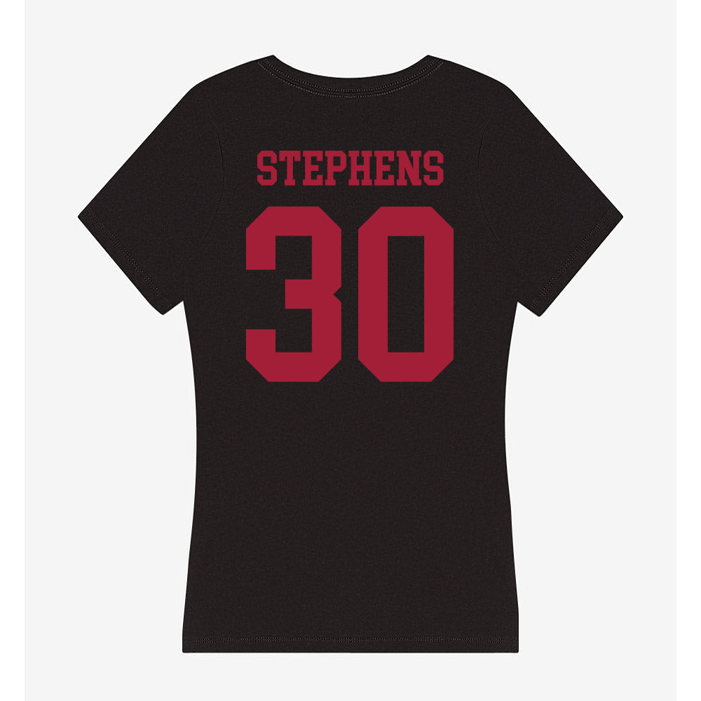 Indiana - NCAA Men's Basketball : Ian Stephens - Women's V-Neck T-Shirt-1