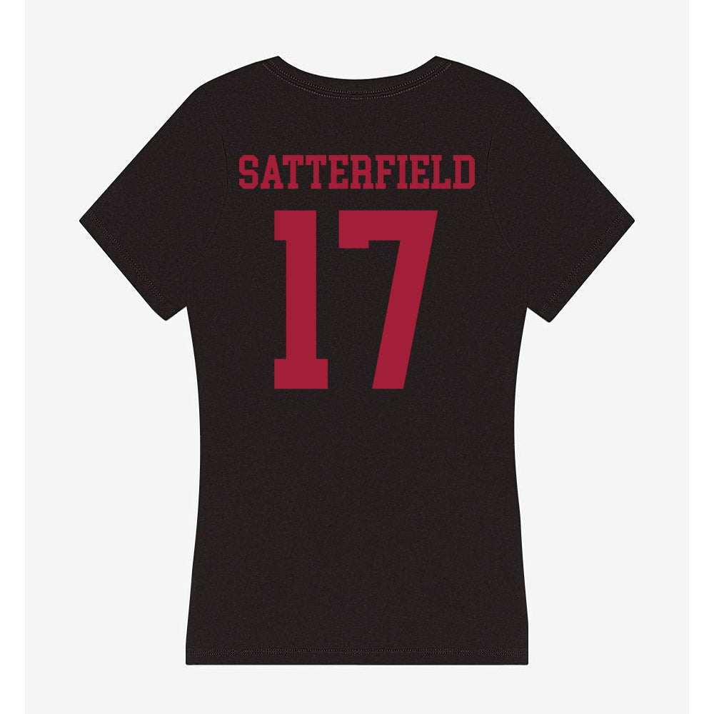 Indiana - NCAA Women's Soccer : Blair Satterfield - Women's V-Neck T-Shirt-1