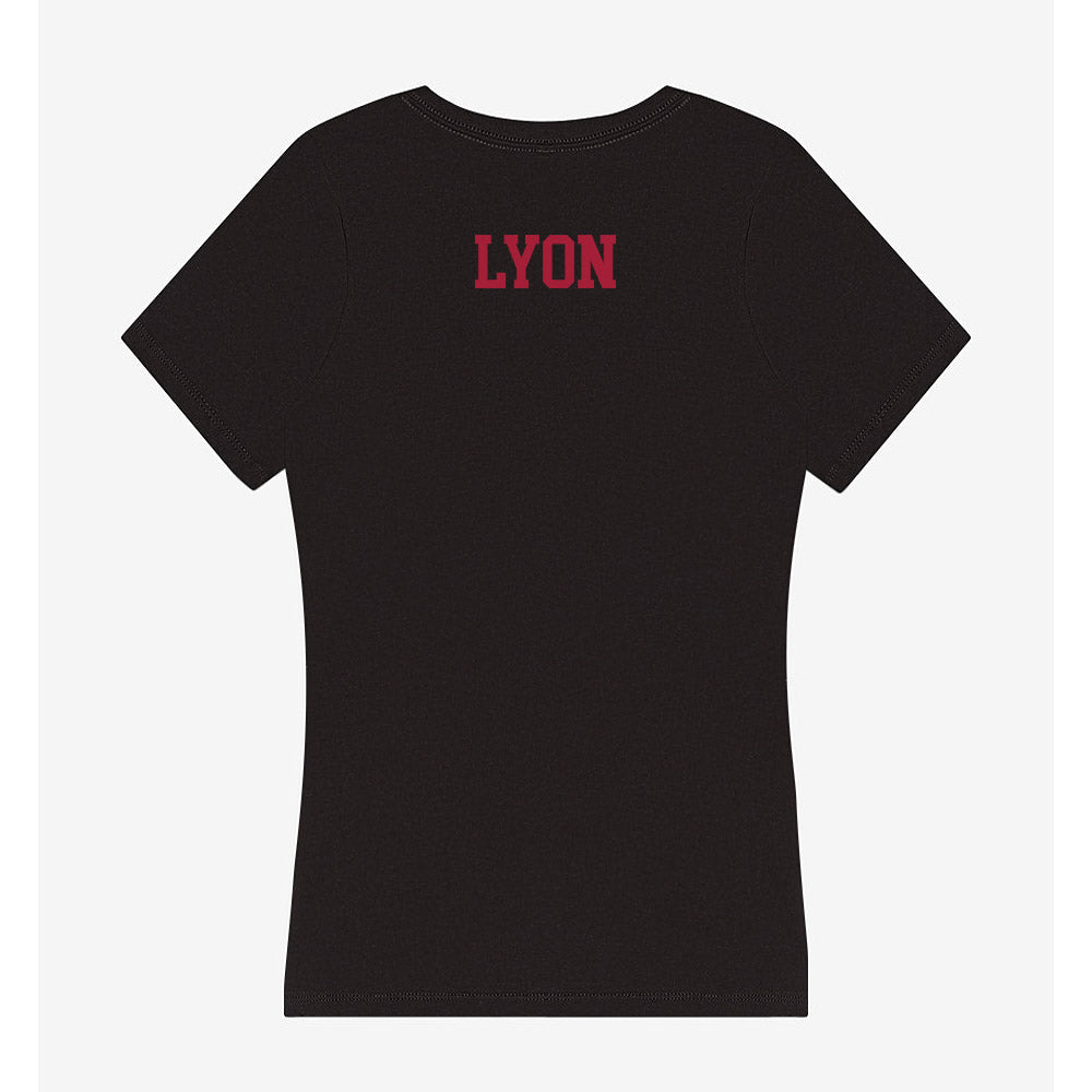 Indiana - NCAA Cheerleading : Adalynn Lyon - Women's V-Neck T-Shirt-1
