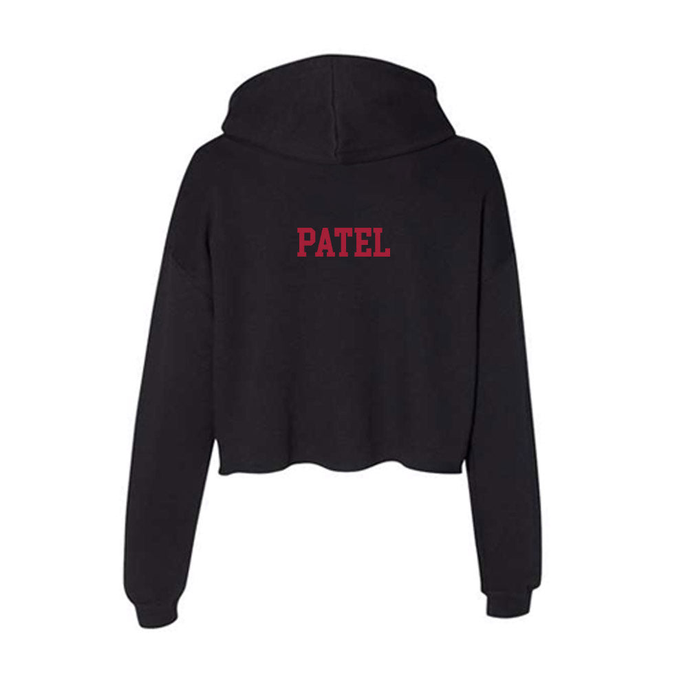 Indiana - NCAA Cheerleading : Khushi Patel - Women's Crop Fleece Hoodie-1