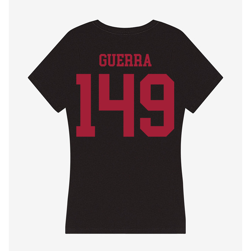 Indiana - NCAA Wrestling : Tyler Guerra - Women's V-Neck T-Shirt-1