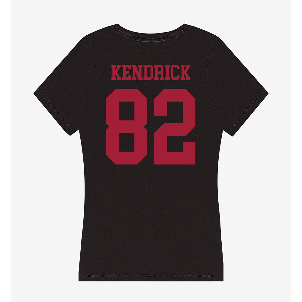 Indiana - NCAA Football : Myles Kendrick - Women's V-Neck T-Shirt-1