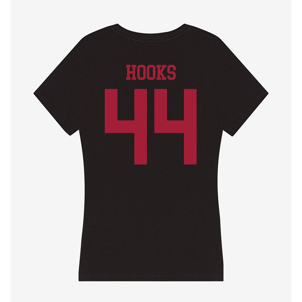 Indiana - NCAA Softball : Aubree Hooks - Women's V-Neck T-Shirt-1