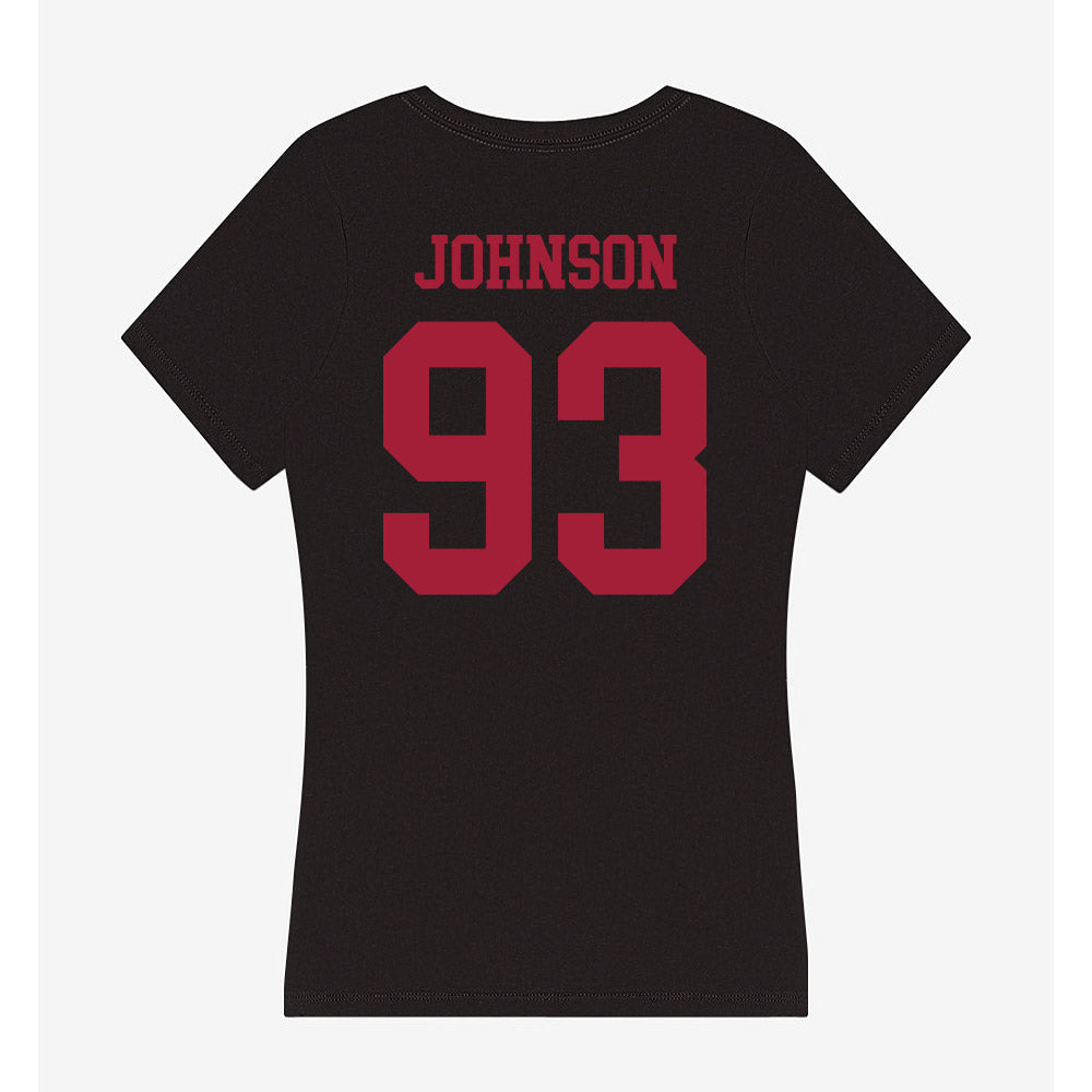 Indiana - NCAA Football : Ronelle Johnson - Women's V-Neck T-Shirt-1