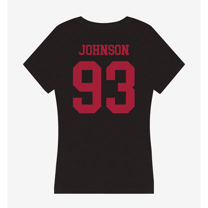 Indiana - NCAA Football : Ronelle Johnson - Women's V-Neck T-Shirt-1