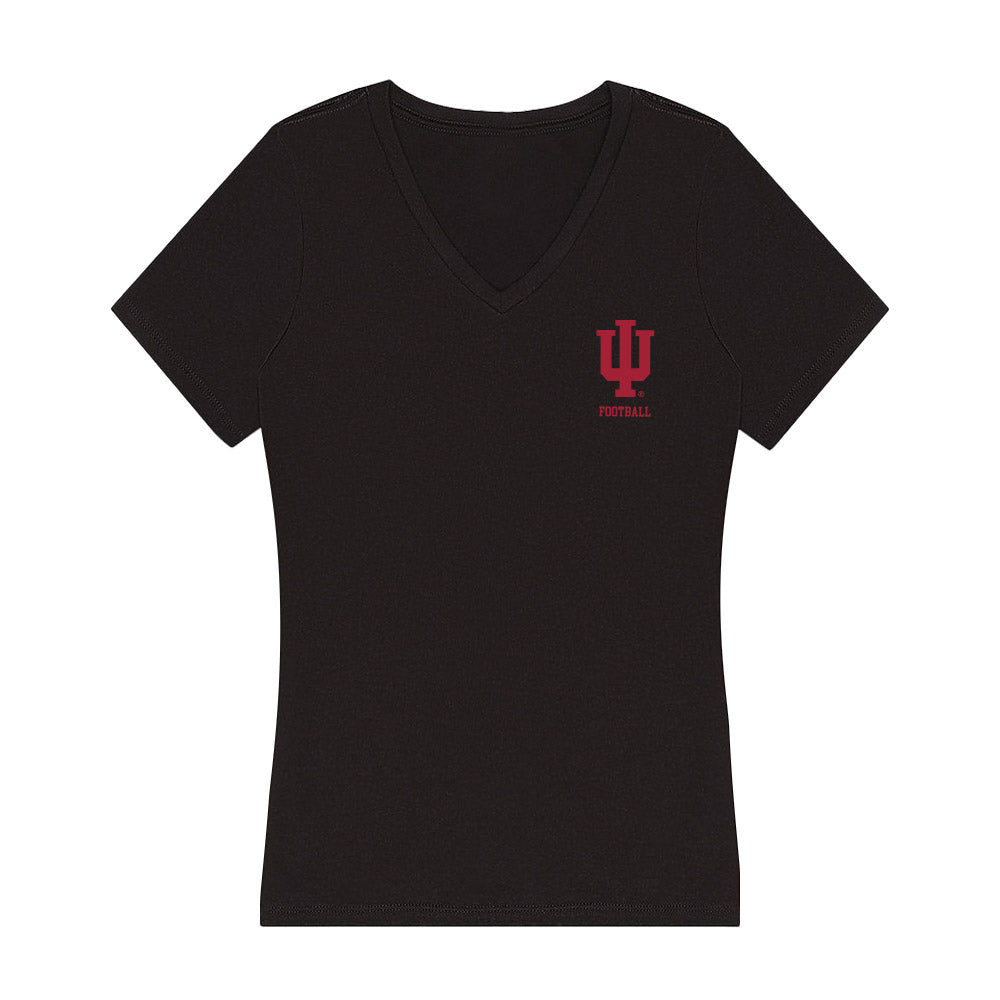 Indiana - NCAA Football : Clay Conner - Women's V-Neck T-Shirt-0