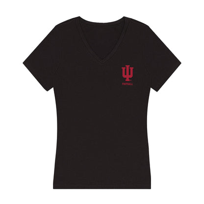 Indiana - NCAA Football : Clay Conner - Women's V-Neck T-Shirt-0