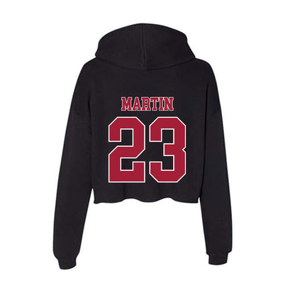 Stanford - NCAA Women's Field Hockey : Liv Martin - Women's Crop Fleece Hooded Sweatshirt-1