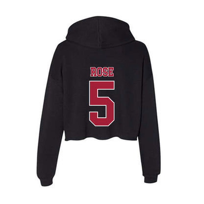 Stanford - NCAA Women's Lacrosse : Olivia Rose - Women's Crop Fleece Hoodie-1