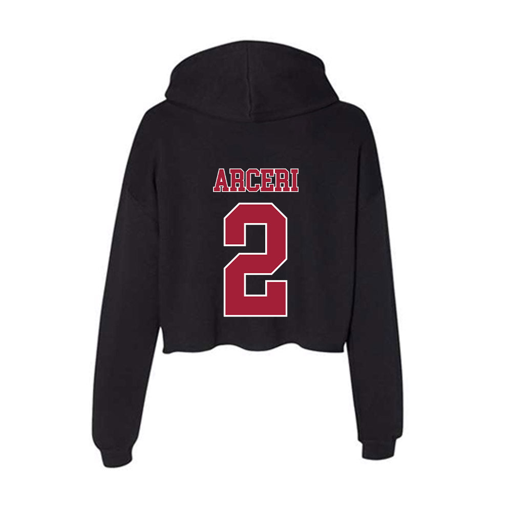 Stanford - NCAA Women's Lacrosse : Ava Arceri - Women's Crop Fleece Hoodie-1