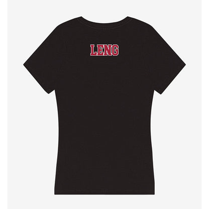 Stanford - NCAA Men's Golf : Jay Leng - Women's V-Neck T-Shirt-1