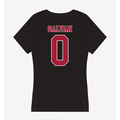 Stanford - NCAA Football : Jahsiah Galvan - Women's V-Neck T-Shirt-1