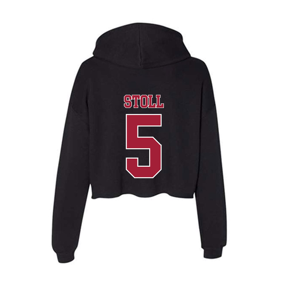 Stanford - NCAA Baseball : Nolan Stoll - Women's Crop Fleece Hoodie-1