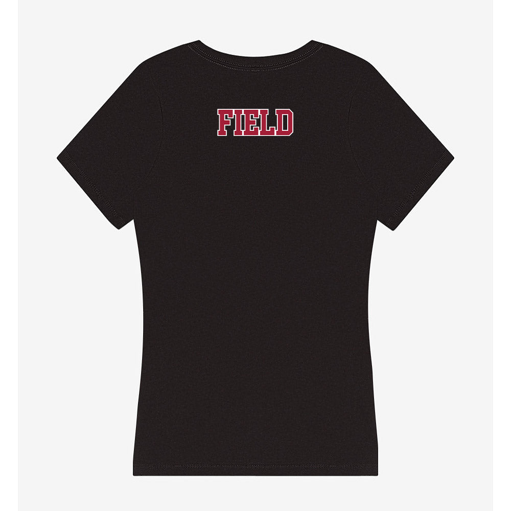 Stanford - NCAA Women's Artistic Swimming : Megumi Field - Women's V-Neck T-Shirt-1
