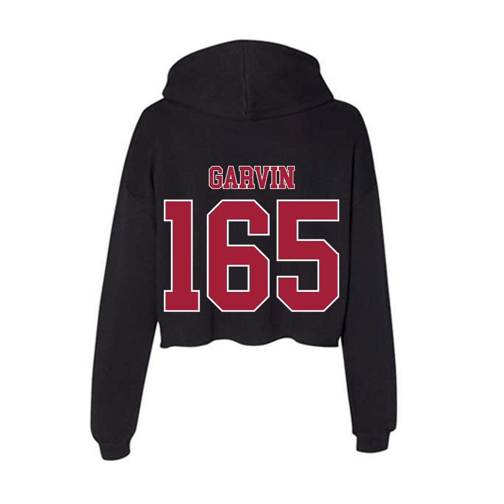 Stanford - NCAA Wrestling : Hunter Garvin - Women's Crop Fleece Hoodie-1