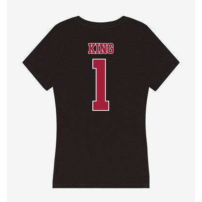Stanford - NCAA Women's Water Polo : Jackie King - Women's V-Neck T-Shirt-1