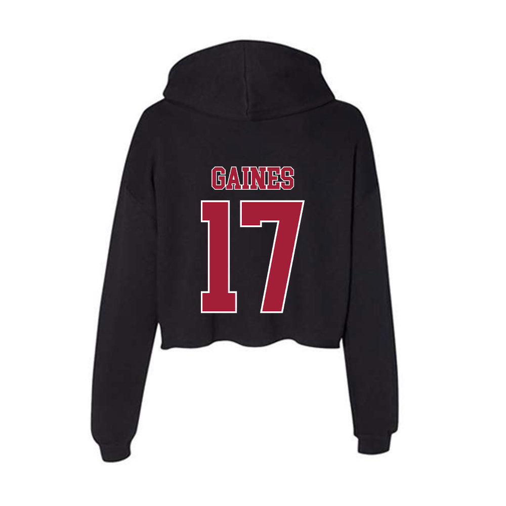 Stanford - NCAA Football : Omari Gaines - Women's Crop Fleece Hoodie-1