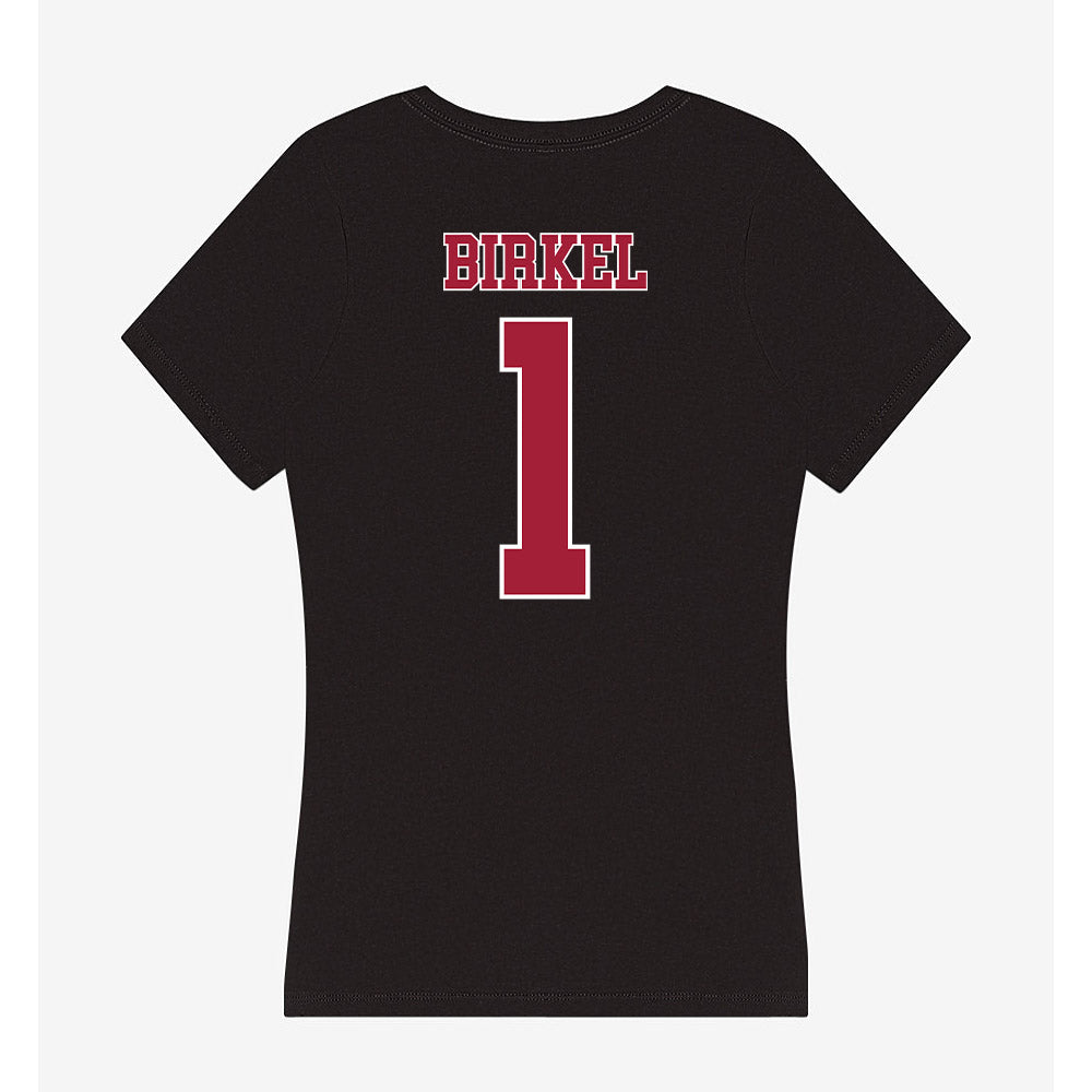 Stanford - NCAA Women's Soccer : Caroline Birkel - Women's V-Neck T-Shirt-1