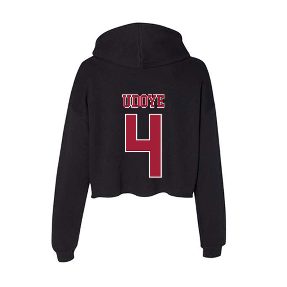 Stanford - NCAA Women's Volleyball : Joy Udoye - Women's Crop Fleece Hooded Sweatshirt-1