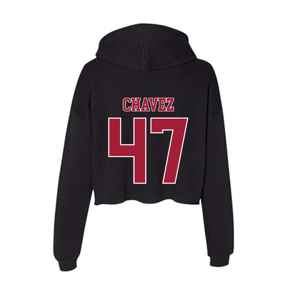 Stanford - NCAA Football : Alejandro Chavez - Women's Crop Fleece Hoodie-1