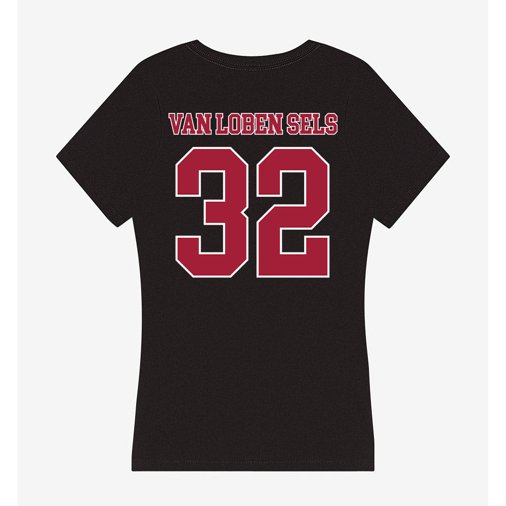 Stanford - NCAA Football : Owen van Loben Sels - Women's V-Neck T-Shirt-1