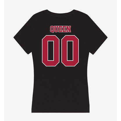 Stanford - NCAA Women's Volleyball : Zaria Queen - Women's V-Neck T-Shirt-1