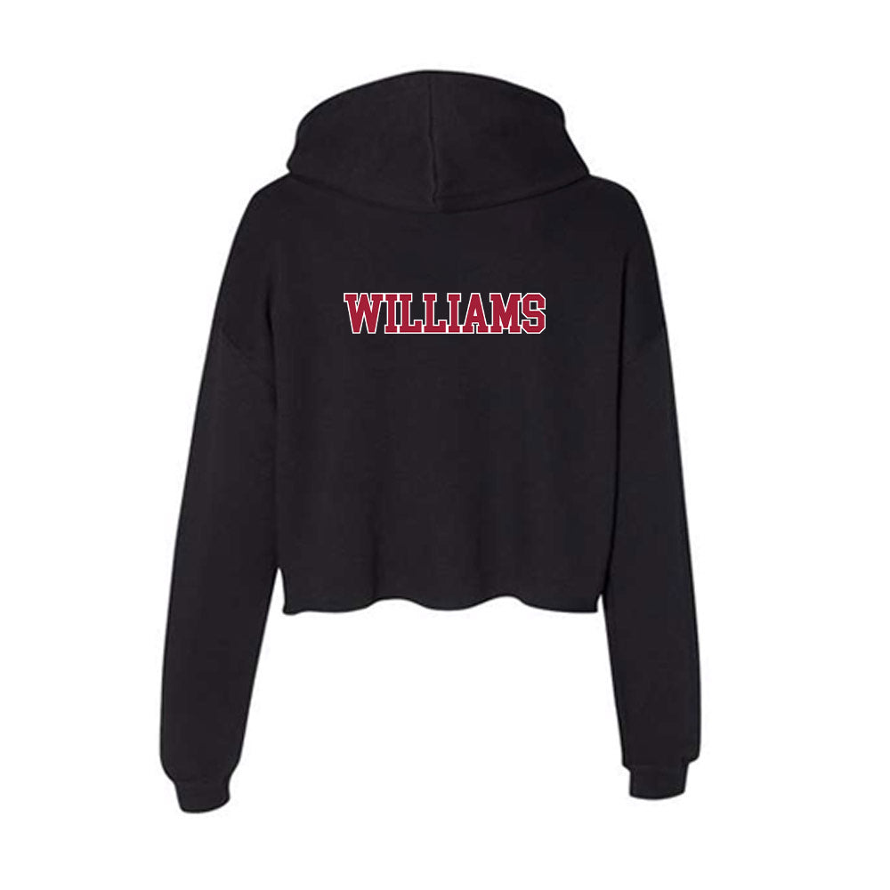 Stanford - NCAA Women's Gymnastics : Jennifer Williams - Women's Crop Fleece Hoodie-1