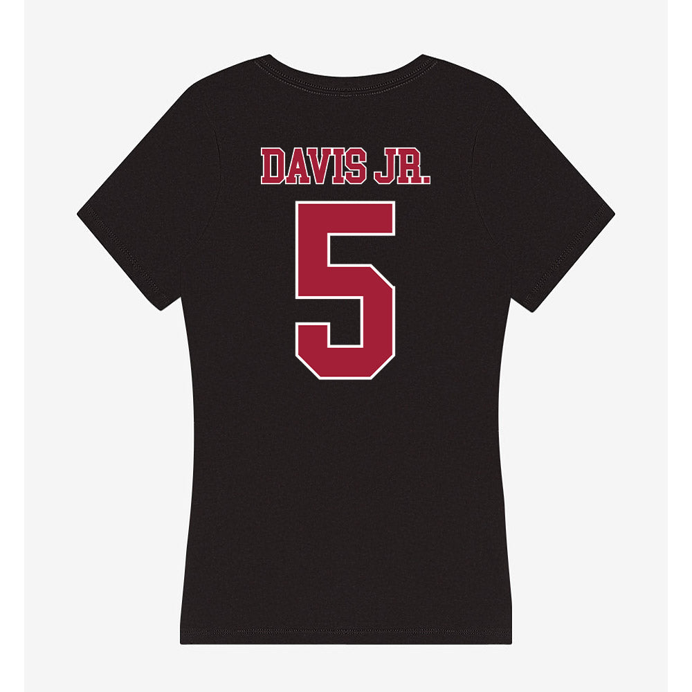 Stanford - NCAA Football : Chris Davis Jr. - Women's V-Neck T-Shirt-1