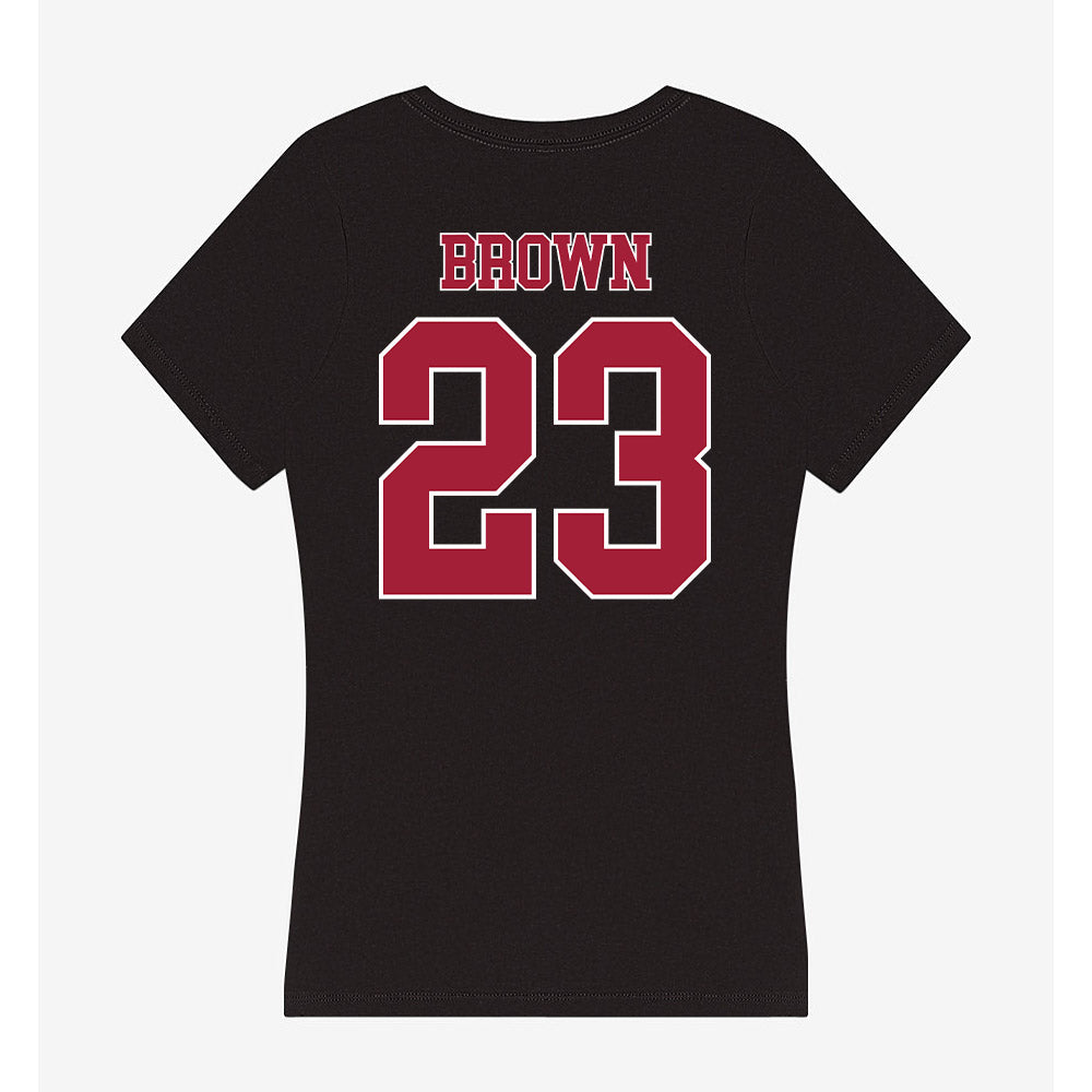 Stanford - NCAA Football : Nico Brown - Women's V-Neck T-Shirt-1