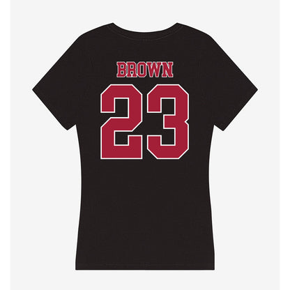 Stanford - NCAA Football : Nico Brown - Women's V-Neck T-Shirt-1